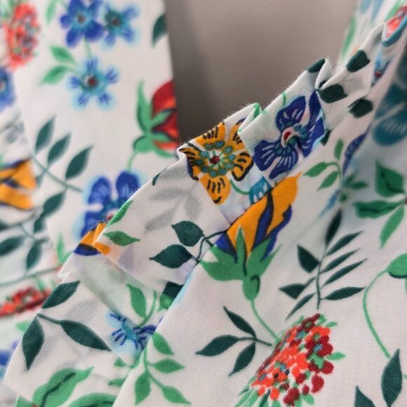 J CREW Campbell Blazer Ruffle Trim Size 0 in Liberty® Edenham Floral Jacket EUC - Picture 3 of 15